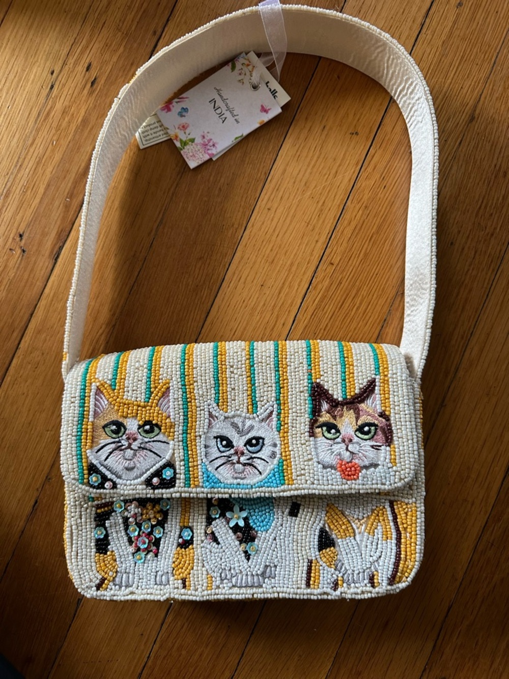 Viral Beaded Cat Bag – TikTok Favorite – Handmade Look NWT
